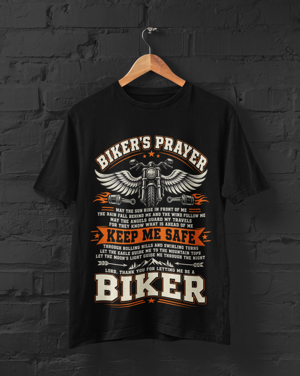 Bikers Prayer Unisex Classic Crew T-Shirt