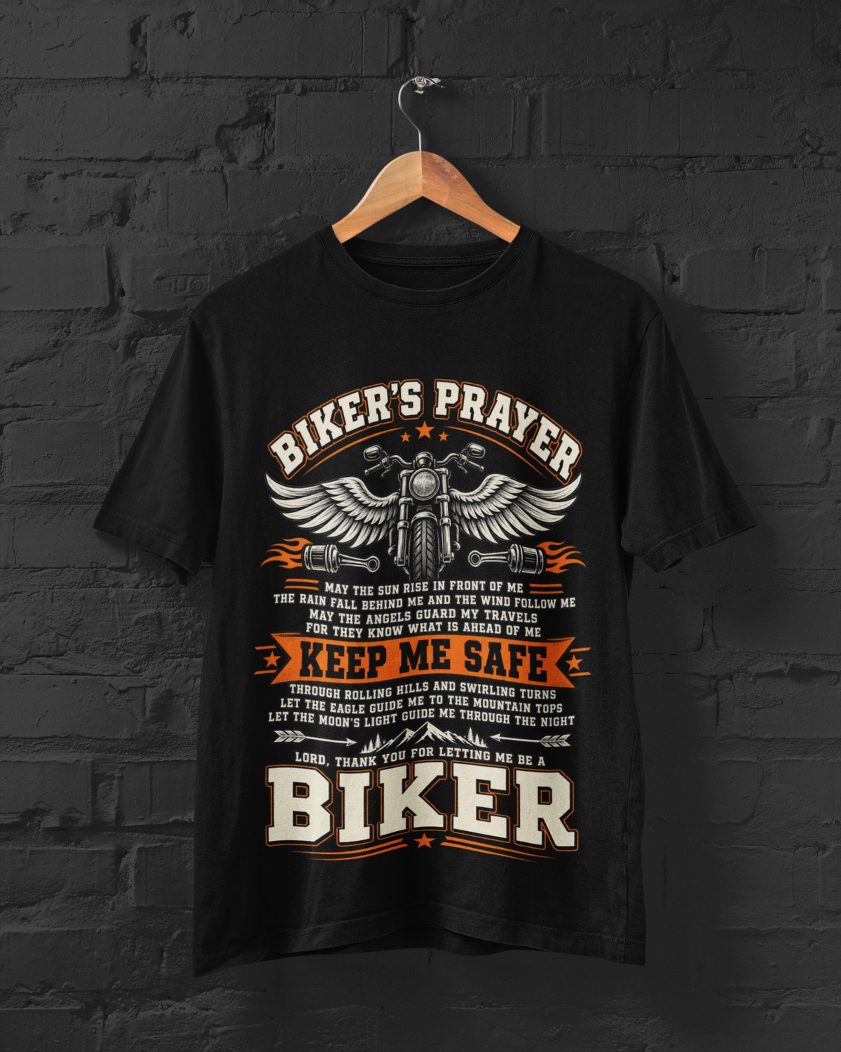 Bikers Prayer Unisex Classic Crew T-Shirt