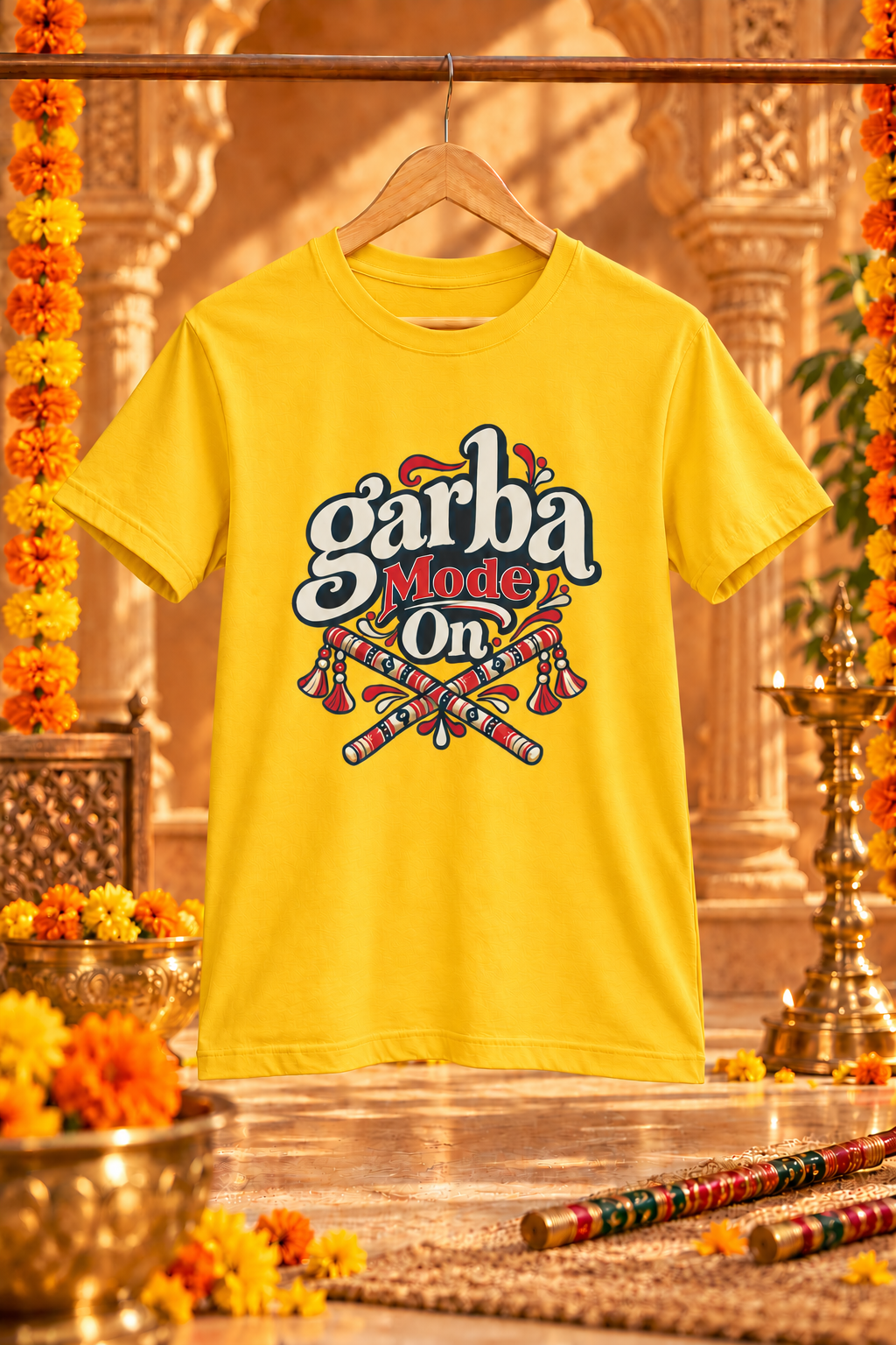 Garba Mode On Unisex Classic Crew T-Shirt