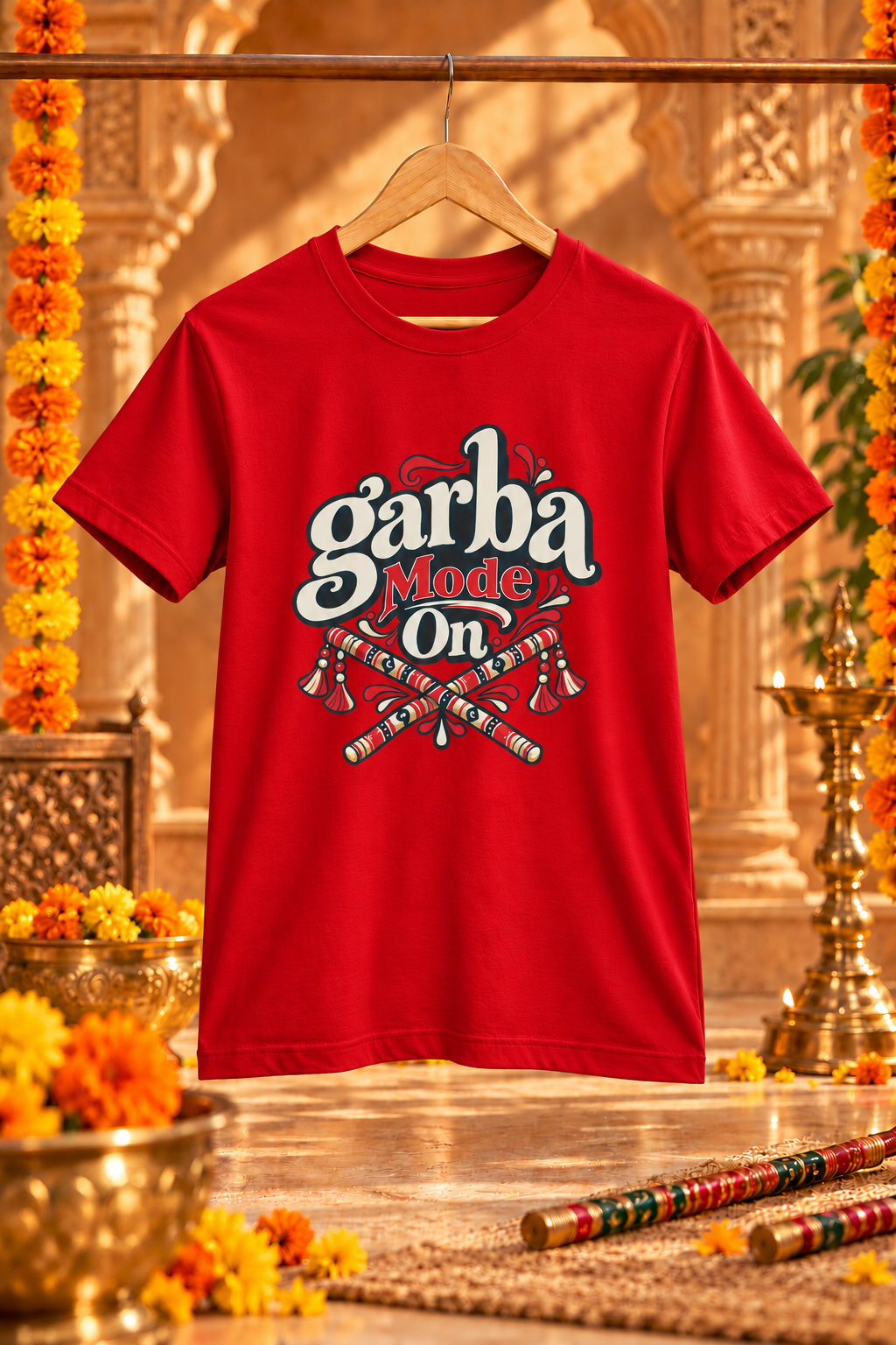 Garba Mode On Unisex Classic Crew T-Shirt