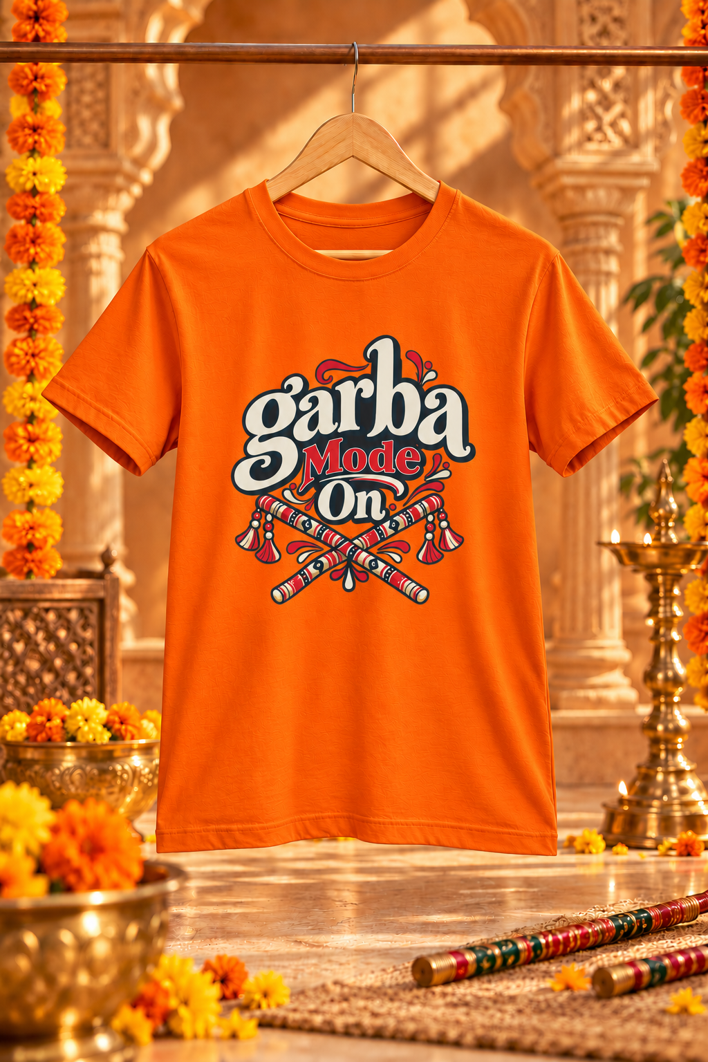 Garba Mode On Unisex Classic Crew T-Shirt