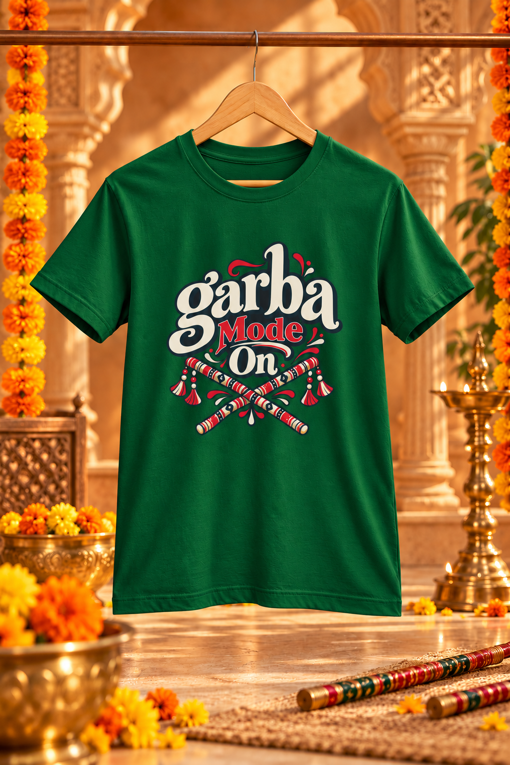 Garba Mode On Unisex Classic Crew T-Shirt