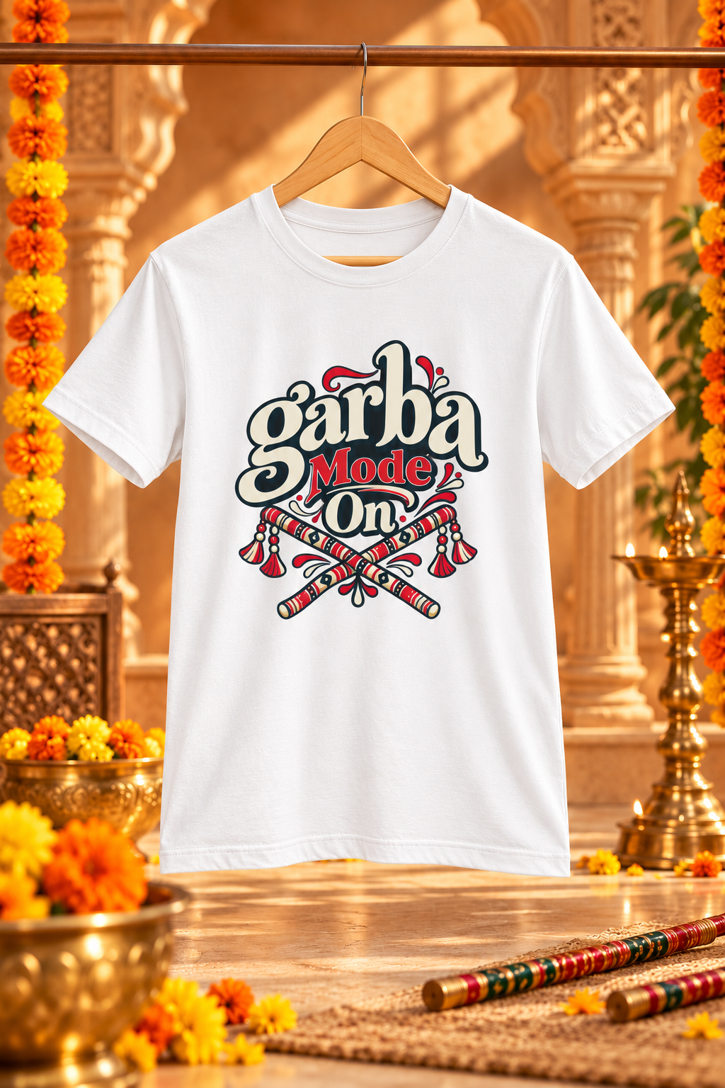 Garba Mode On Unisex Classic Crew T-Shirt