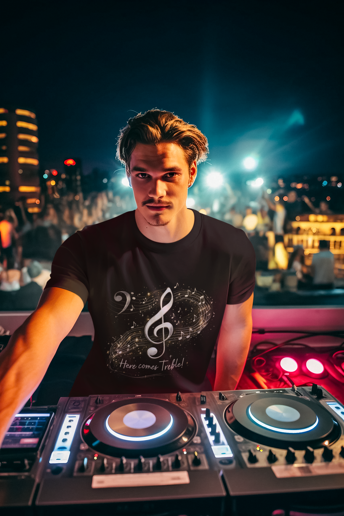 Here Comes Treble Unisex Classic Crew T-Shirt