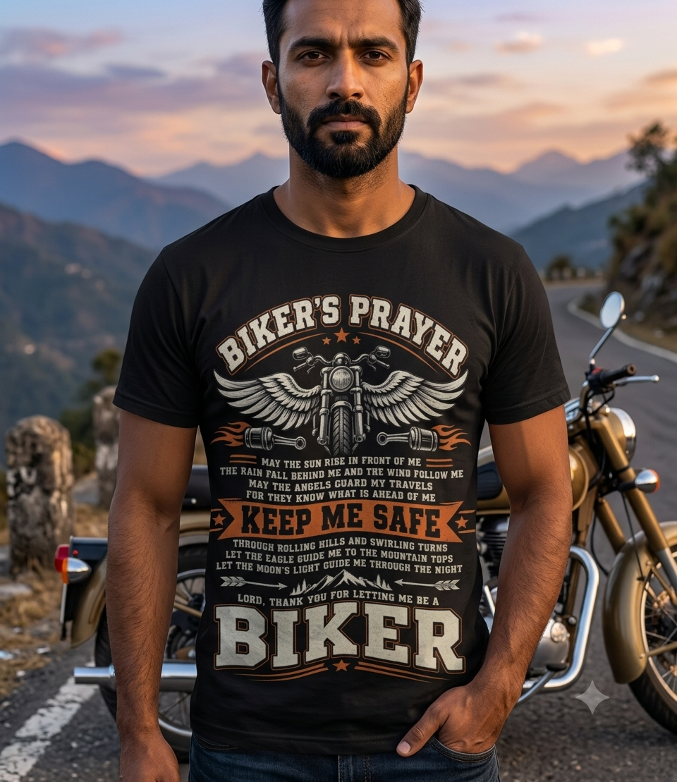 Bikers Prayer Unisex Classic Crew T-Shirt