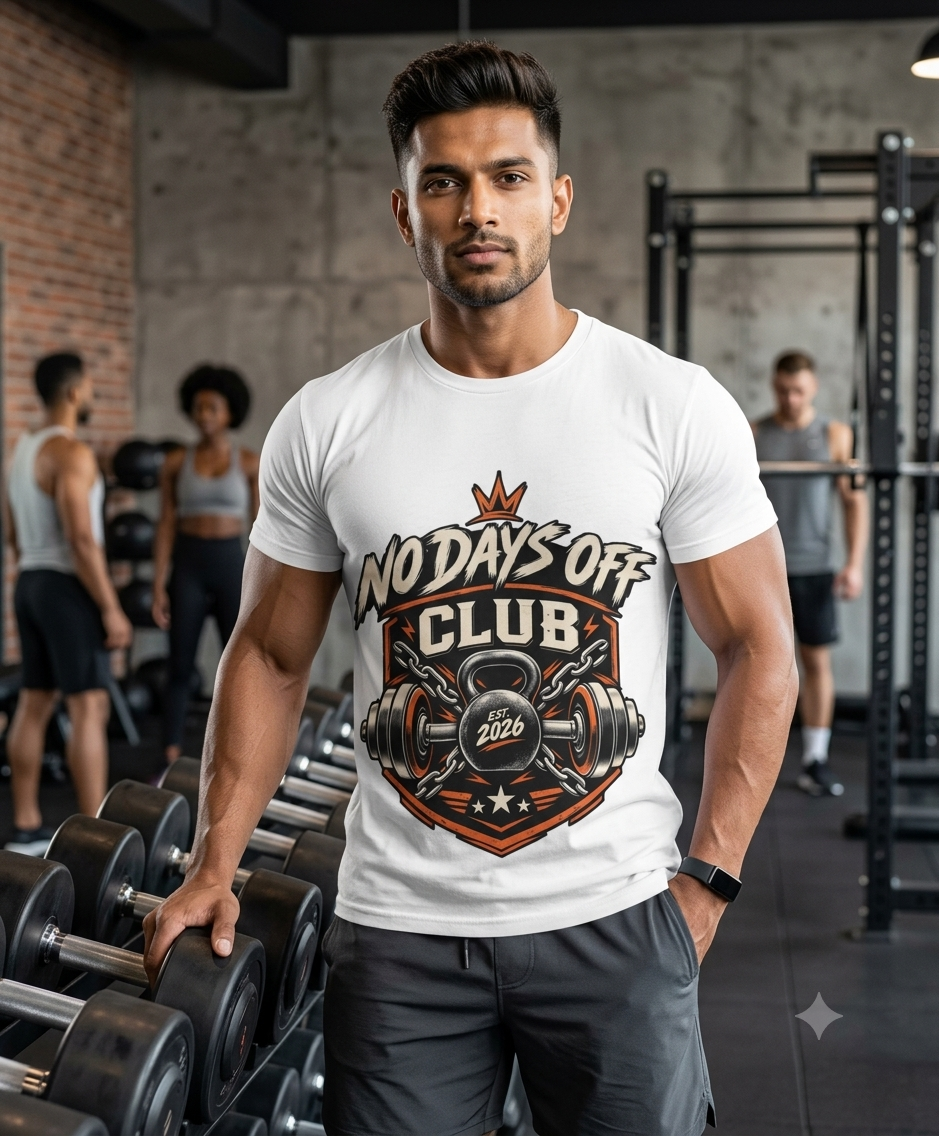 No Days Off Club Unisex Classic Crew T-Shirt