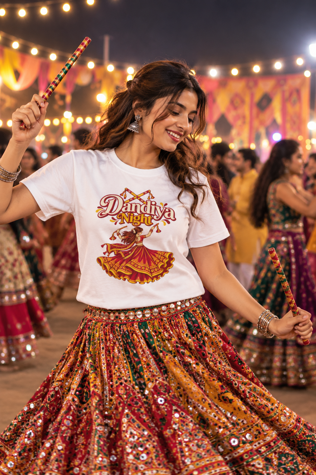 Dandiya Night Unisex Classic Crew T-Shirt