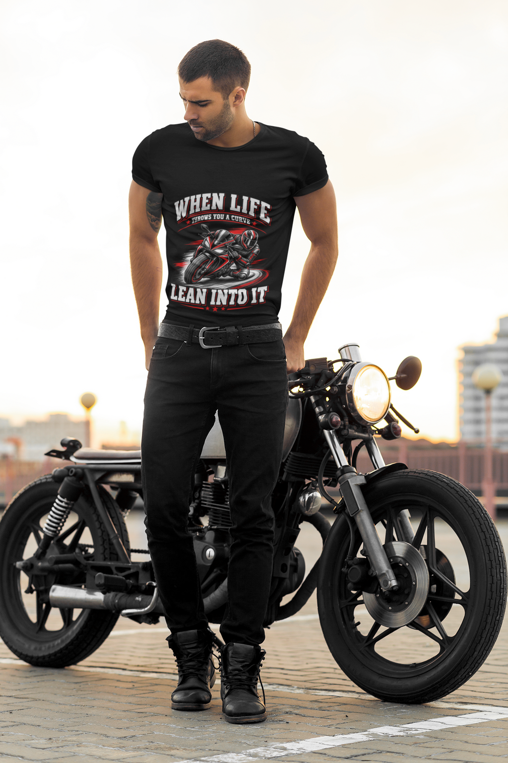 When Life Throws Curve Unisex Classic Crew T-Shirt