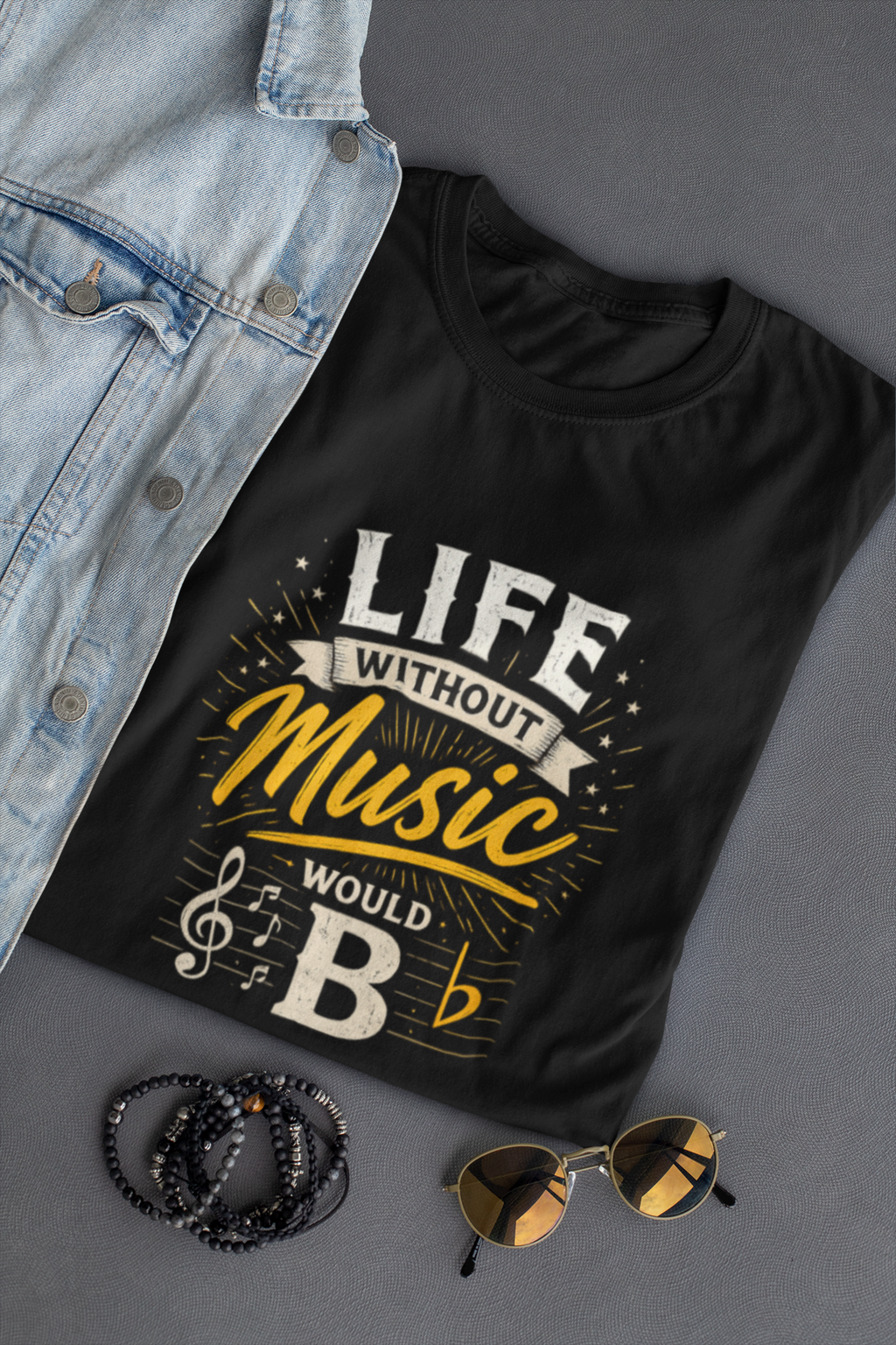 Life Without Music Would B Unisex Classic Crew T-Shirt