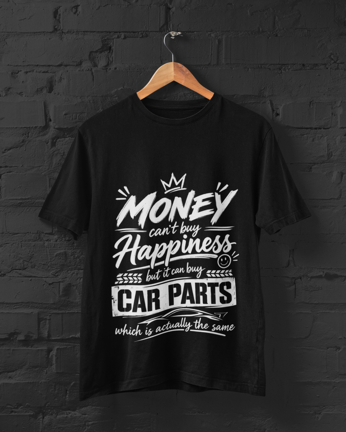Money Cant Buy Happiness Unisex Classic Crew T-Shirt