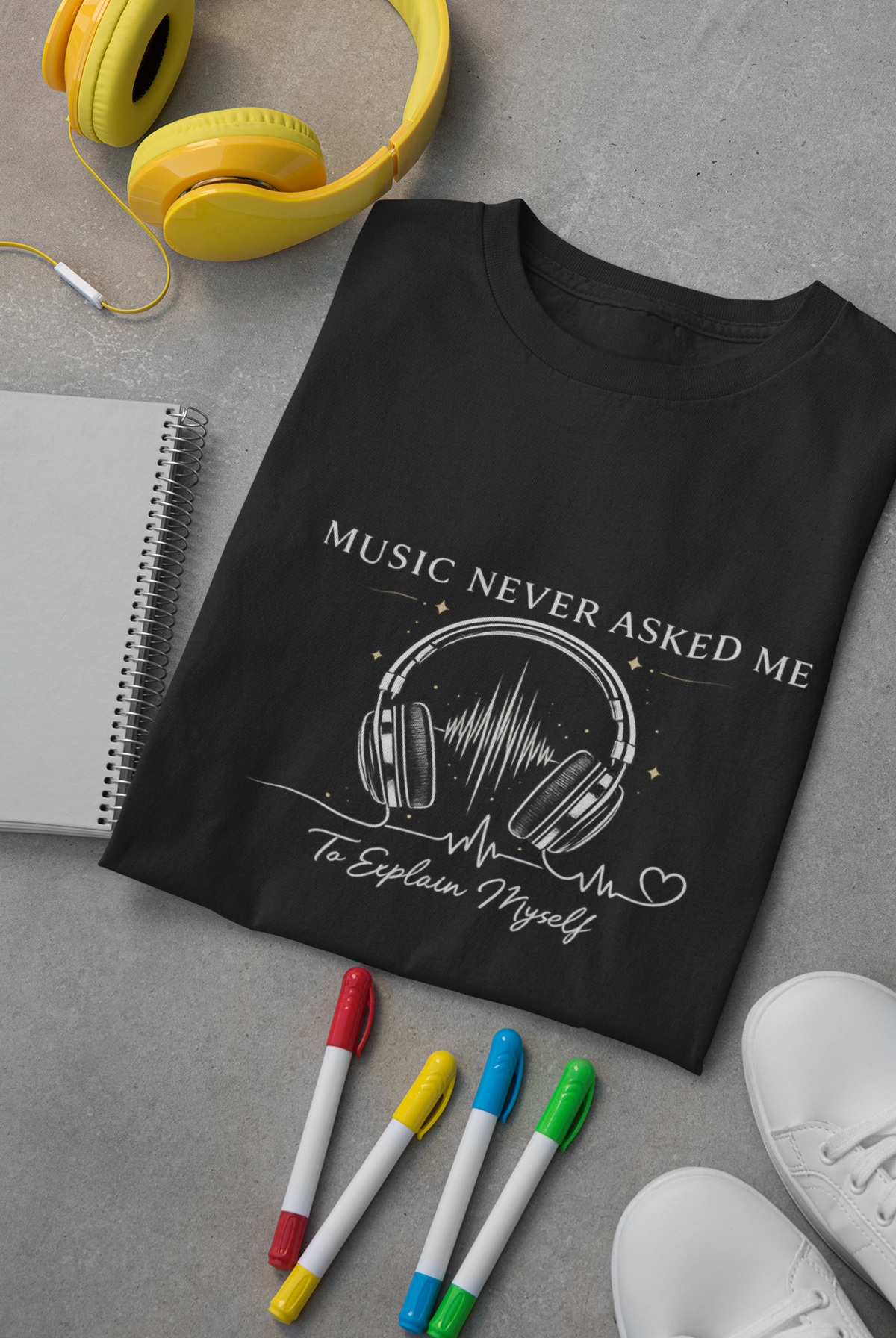 Music Never Asked-Unisex Classic Crew T-Shirt