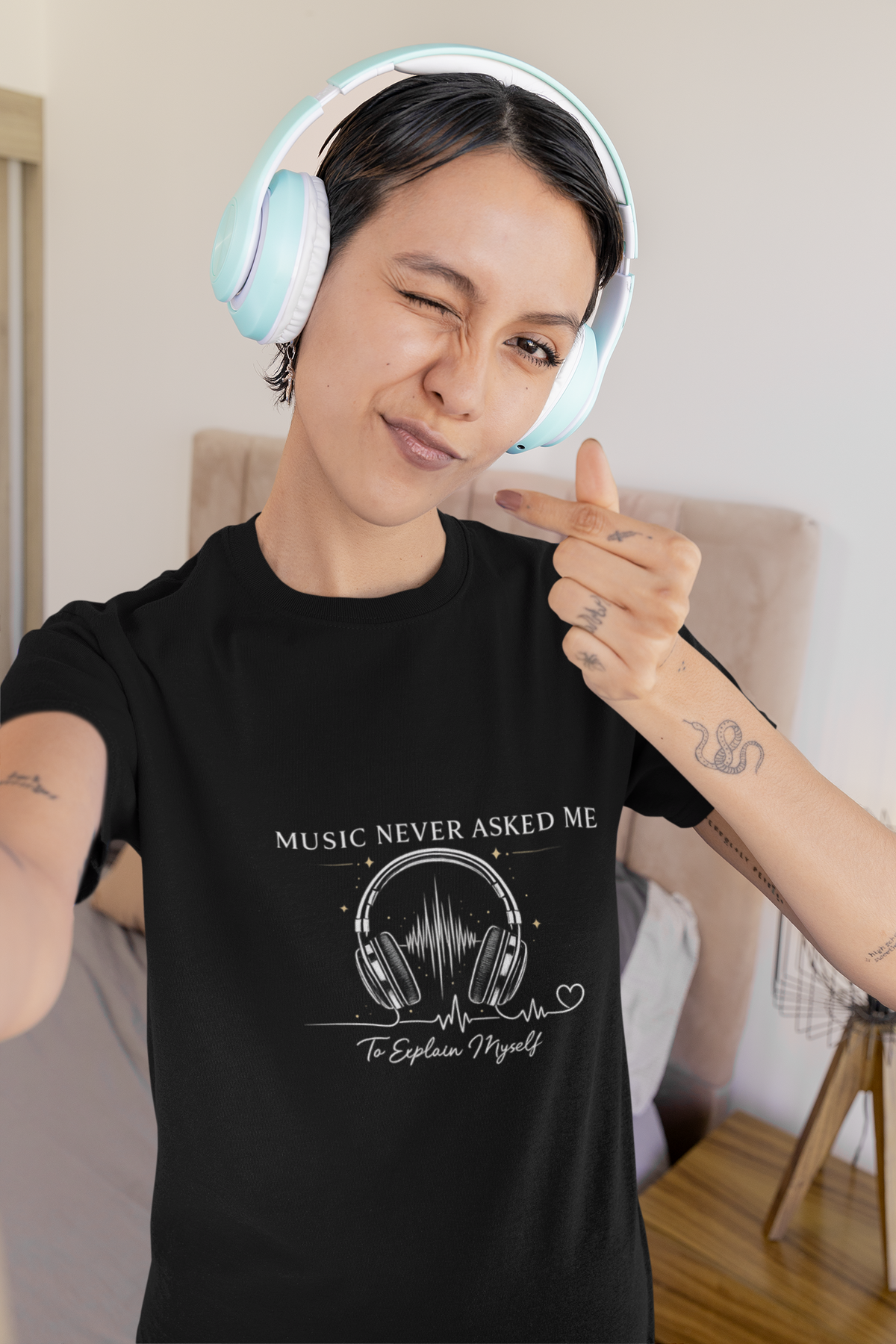 Music Never Asked-Unisex Classic Crew T-Shirt
