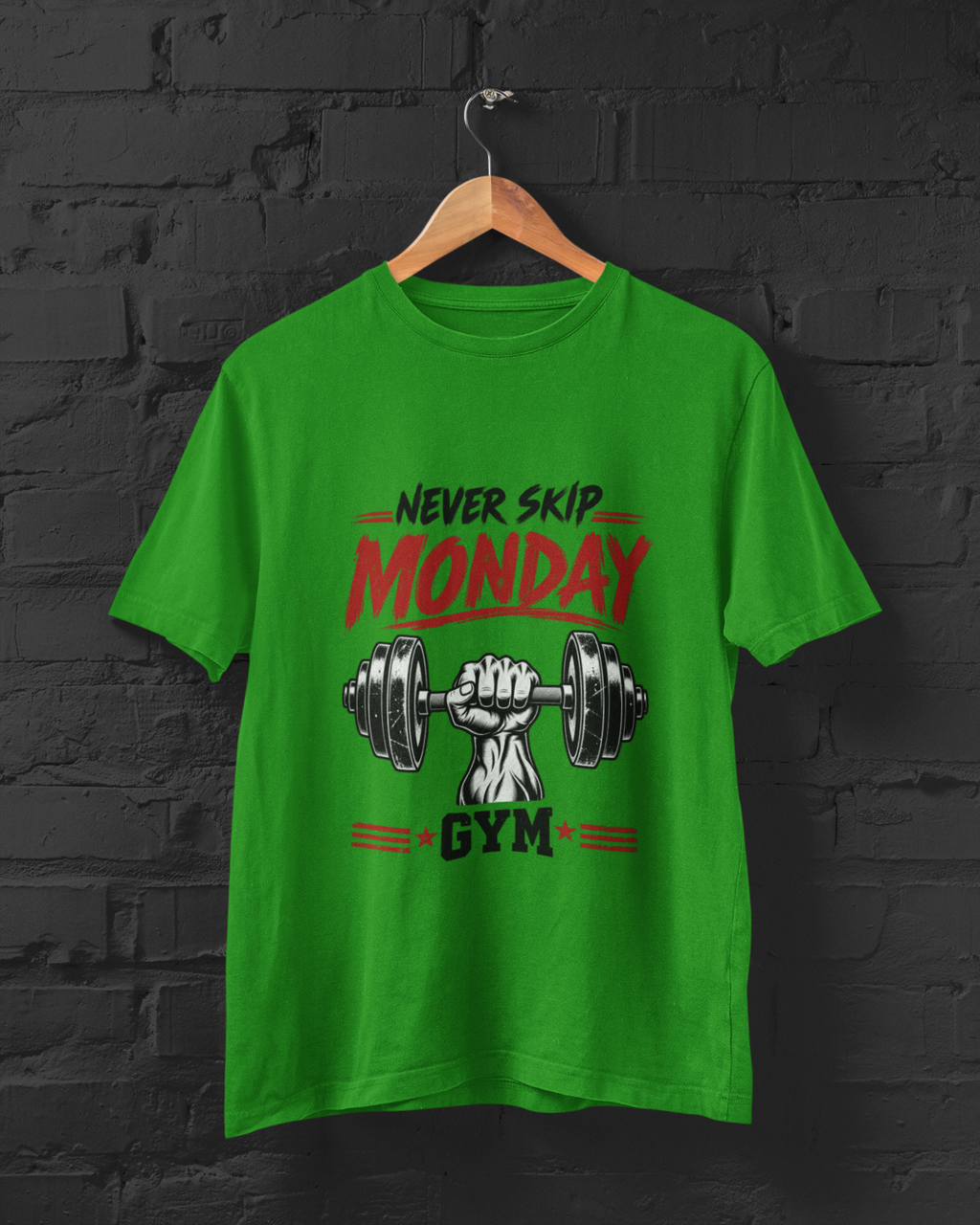 Never Skip Monday GymUnisex Classic Crew T-Shirt