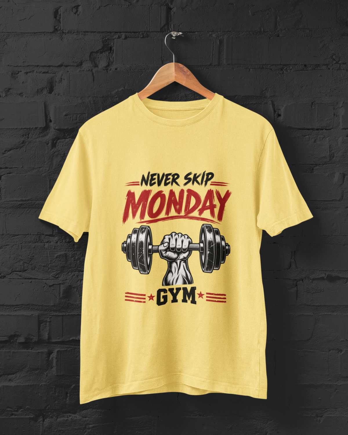Never Skip Monday GymUnisex Classic Crew T-Shirt