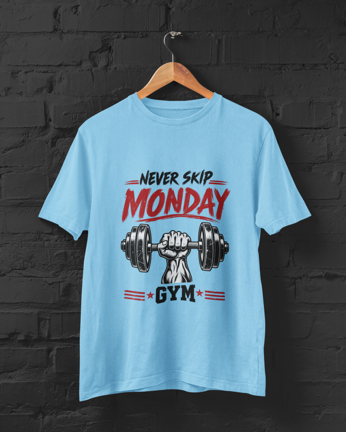 Never Skip Monday GymUnisex Classic Crew T-Shirt