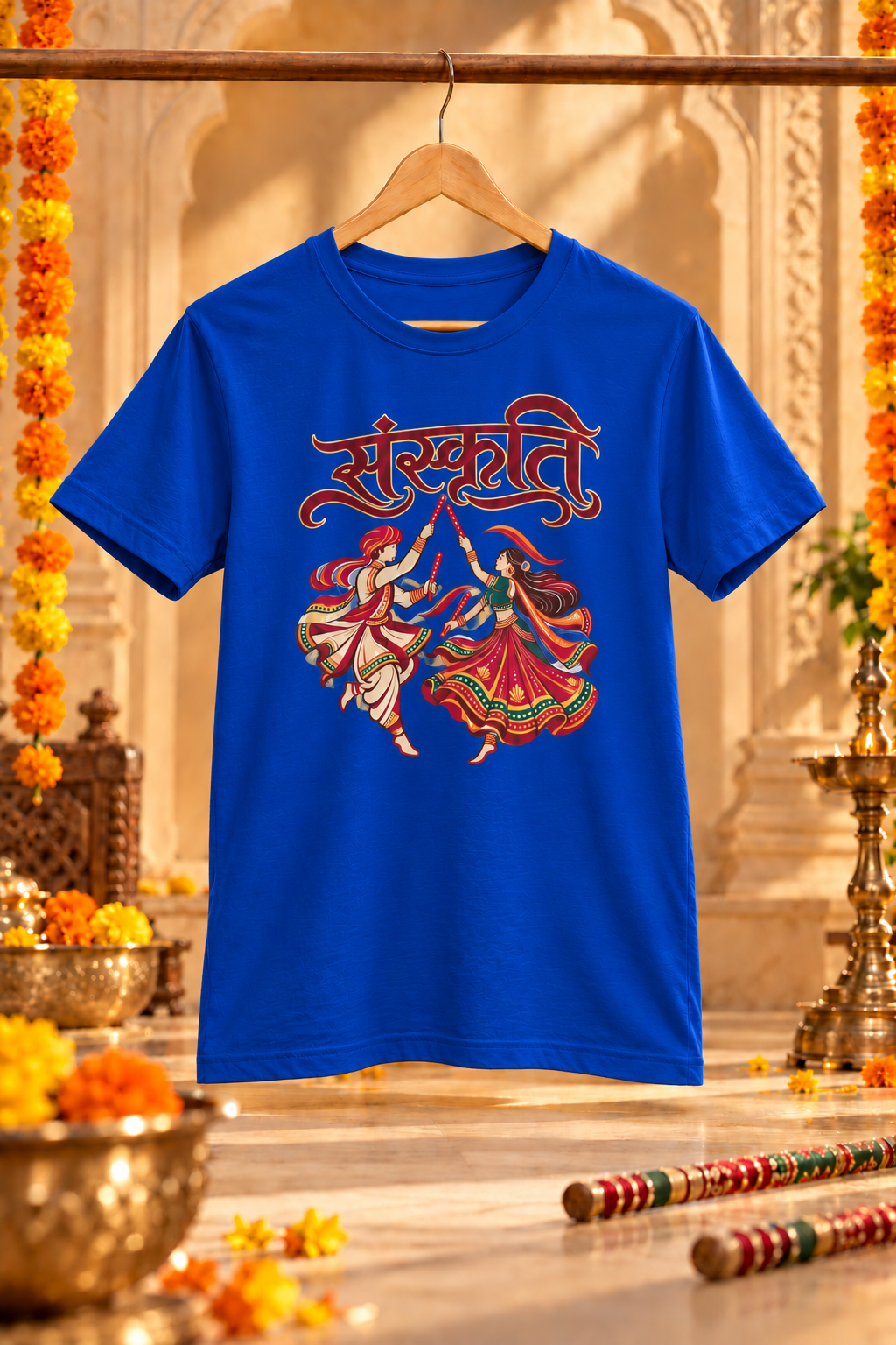 Sanskruti-Garba-Unisex Classic Crew T-Shirt