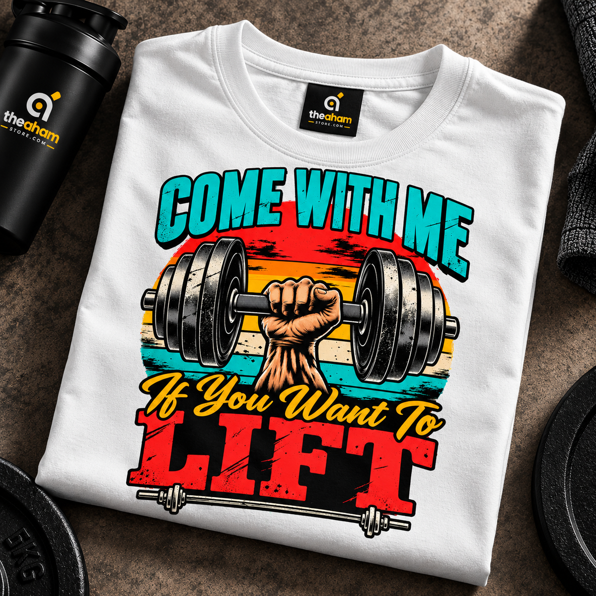 Come WIth Me If You Want to Lift Unisex Classic Crew T-Shirt