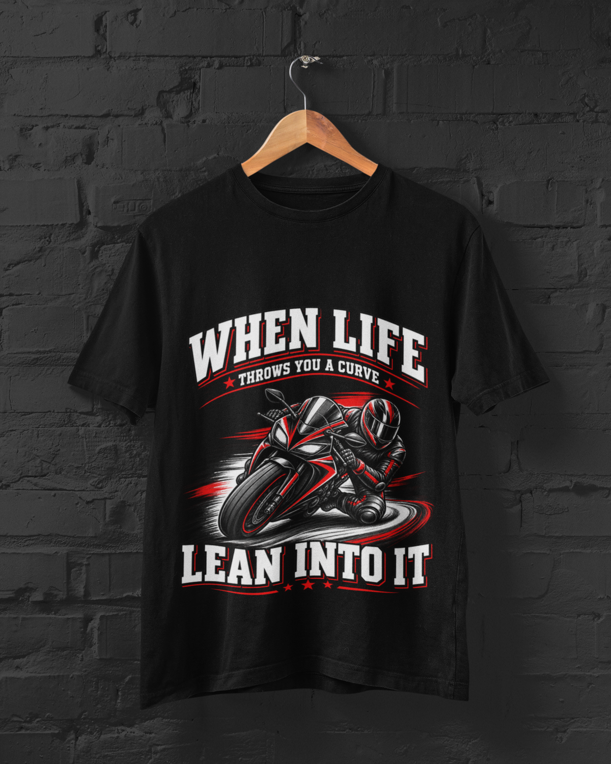 When Life Throws Curve Unisex Classic Crew T-Shirt