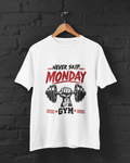 Never Skip Monday GymUnisex Classic Crew T-Shirt