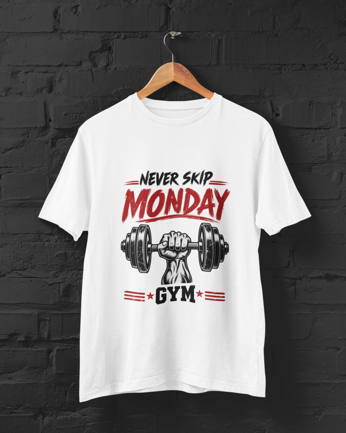 Never Skip Monday GymUnisex Classic Crew T-Shirt