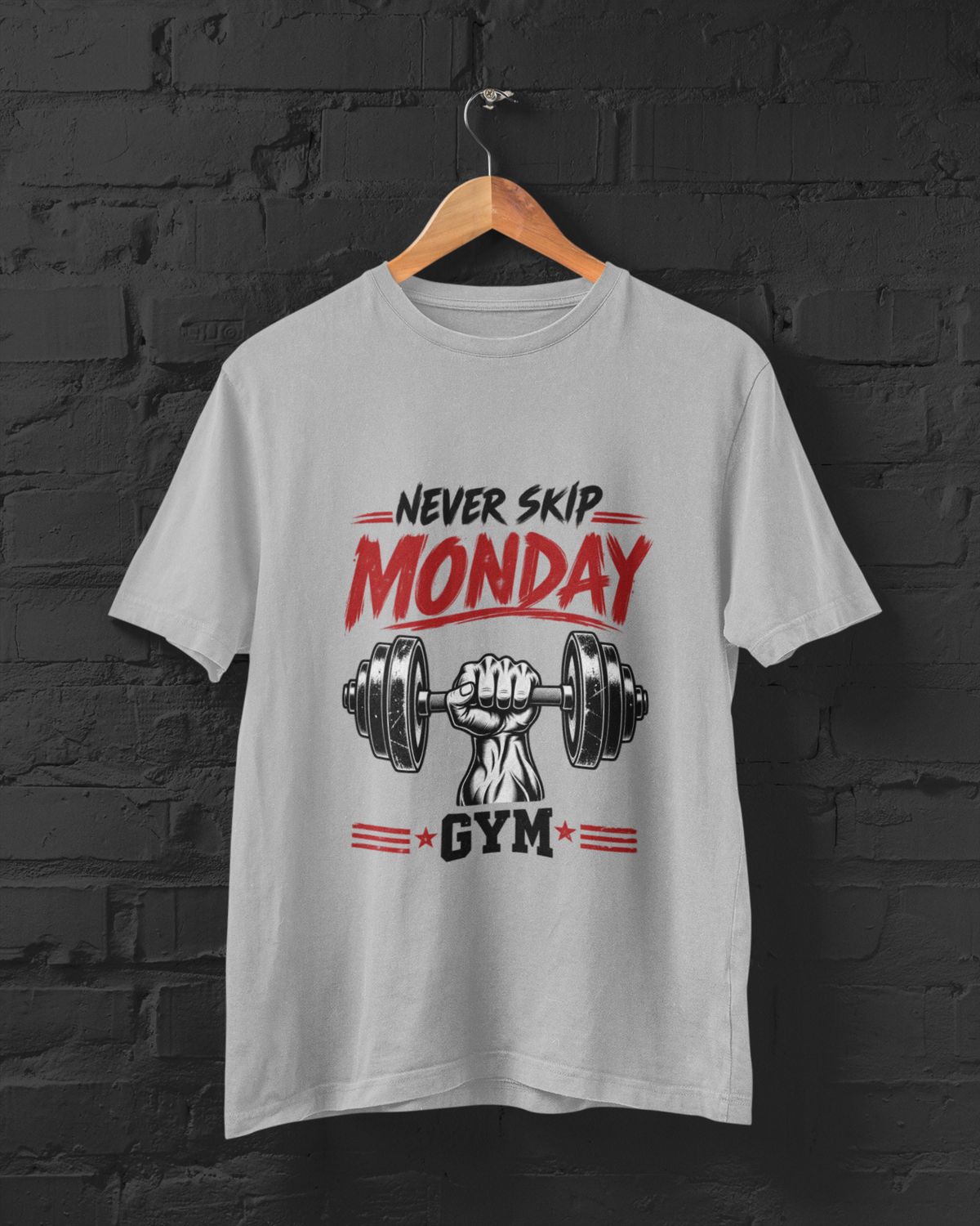 Never Skip Monday GymUnisex Classic Crew T-Shirt
